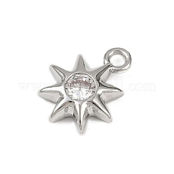 Подвески из латуни с прозрачным фианитом KK-L238-12P