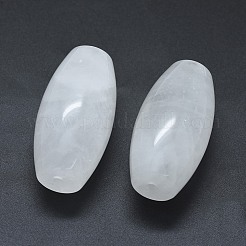 Cristallo di quarzo naturale con due perline a mezzo foro&nbsp;G-G795-11-10