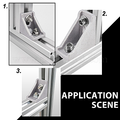 25 комплект алюминиевых угловых кронштейнов и 2 железных шестигранных ключа TOOL-NB0001-98