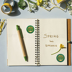 Латунная восковая печать штамп с ручкой AJEW-WH0184-1094