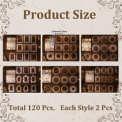 6 Satz 6 Stilrahmen-Scrapbook-Papiersätze&nbsp;SCRA-CP0001-03