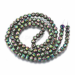 Electroplate non magnetici ematite sintetico fili di perline&nbsp;G-T114-60B-06
