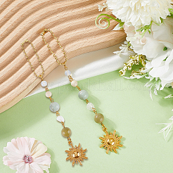 2 шт. подвесные украшения из натуральных драгоценных камней&nbsp;HJEW-CN0001-41