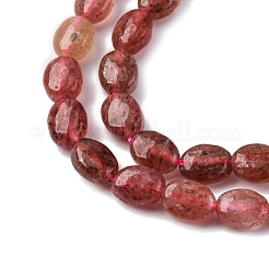 Природного кварца клубники нитей бисера G-Z006-A38