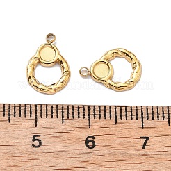 Ионное покрытие (ip) нержавеющая сталь 304 подвеска кабошон оправа STAS-G347-03G