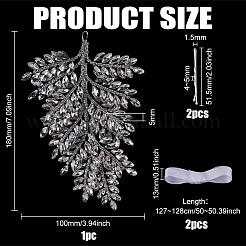 1 упаковка наборов шпилек для волос из цинкового сплава и страз&nbsp;AJEW-FG0005-21