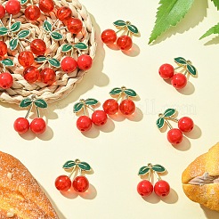 16 шт. 2 стиля подвески из сплава эмали и акрила&nbsp;ENAM-YW0005-65