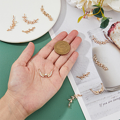 10 шт. 5 стильных латунных подвески-соединители с прозрачным кубическим цирконием и звенья для люстры FIND-FH0007-37