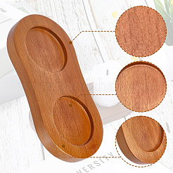 Tapis de tasse sculptés en bois&nbsp;AJEW-WH20048-39F