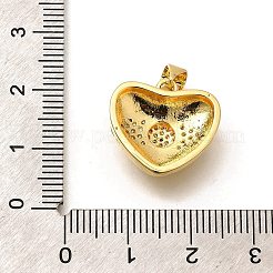 Gestell Messing micro ebnen Zirkonia Anhänger&nbsp;KK-L226-001G-05