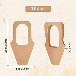 Подарочный пакет из крафт-бумаги с ручкой ABAG-WH0044-22