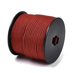 編んだ丸鋼線  DIYブレスレット用  暗赤色  3.2mm&nbsp;OCOR-D300-18