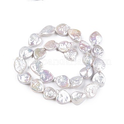 Нити натуральных бусинок из зернистого жемчуга кеши в стиле барокко PEAR-S022-A