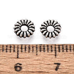 Сплавочные овальные бусины тибетского стиля &nbsp;TIBEB-T005-05AS