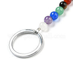 Porte-clés pendentif coeur en pierres précieuses&nbsp;G-Z033-05P