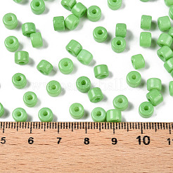 Непрозрачный стеклянный бисер с краской для выпечки&nbsp;SEED-T008-02Q