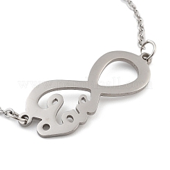 Bracciali a maglie in acciaio inossidabile anti-ossidazione per donne e uomini&nbsp;LS-STAS-Z061-01P-06