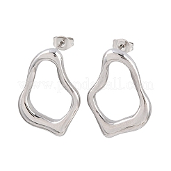 Серьги-гвоздики из нержавеющей стали 304&nbsp;EJEW-G457-01P