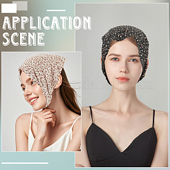 2 шт. 2-х цветные эластичные повязки на голову с цветочным принтом для девочек&nbsp;OHAR-CY0001-16