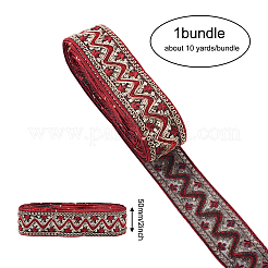 Rubans de polyester de broderie de style ethnique&nbsp;SK-TAC0001-04