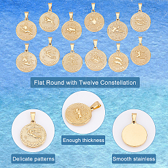 12 шт. подвески из нержавеющей стали 304&nbsp;STAS-UN0032-34