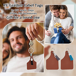 30 шт. бирки из искусственной кожи DIY-OC0014-24