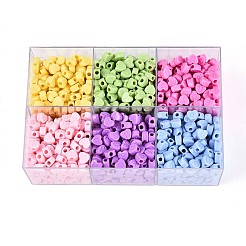 650-700 г 6 цвета непрозрачные акриловые бусины OACR-T029-81M