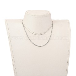 Не тускнеющие цепочки из нержавеющей стали 304 в сингапурском стиле&nbsp;NJEW-JN02930-01