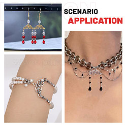 100 шт. 5-цветные тибетские литые люстры из сплава FIND-CA0009-80