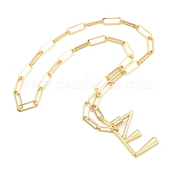 Colliers à pendentif mousqueton à vis en laiton&nbsp;NJEW-JN03011-03