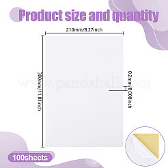 100 лист самоклеящейся бумаги для печати формата А4&nbsp;AJEW-GO0002-85