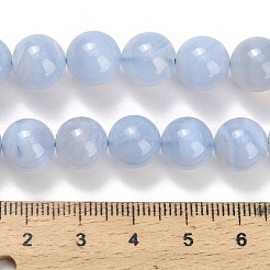 Натуральный голубой кружевной агат бисер нитей&nbsp;G-L634-B02-10mm