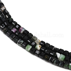 Натуральный рубин в цоизита бусин пряди G-RM2025-C37-B