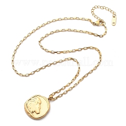 Collares colgantes de constelación de acero inoxidable 304&nbsp;NJEW-K392-01G-05