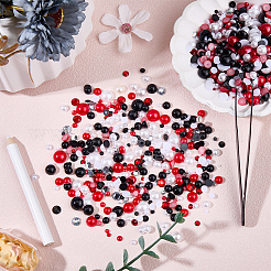 1 коробка полукруглых кабошонов из искусственного жемчуга и смолы&nbsp;DIY-CP0012-96A