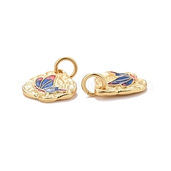 Подвески из латуни с покрытием из эмали KK-I689-15G