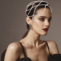 Кепка из сетки со стразами&nbsp;AJEW-WH0413-82C