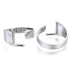 Сплав манжеты кольца пальцев&nbsp;RJEW-S038-195L-P-NR