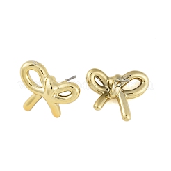 Pendientes de plástico con lazo CCB para mujer&nbsp;EJEW-Q382-07G