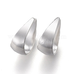304ステンレススチールスナップオンベイル  銀  6.5x5x1~3mm  内径：5.5x4mm&nbsp;STAS-P249-06S