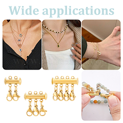 3 шт. 3 стиля застежки-слайдеры из нержавеющей стали 304&nbsp;FIND-UN00012