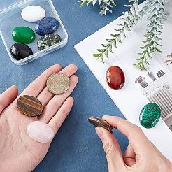 10 Stück ovale Cabochons aus natürlichen&nbsp;G-FH0001-31