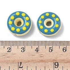 Фарфоровые эмалевые бусины ручной работы&nbsp;PORC-K003-09C