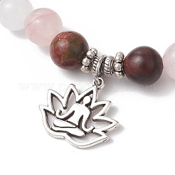 Круглые бусины из натурального унакита&nbsp;BJEW-JB11953-02