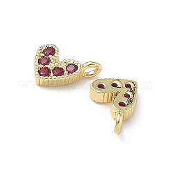 Breloques en laiton avec zircone cubique de micro pave&nbsp;RB-I078-66G-NR-1