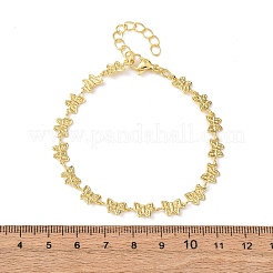 Браслеты из латунной цепочки для женщин&nbsp;BJEW-C140-07G