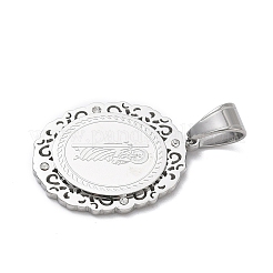 Подвески из хирургической нержавеющей стали 316 со стразами STAS-P412-08P