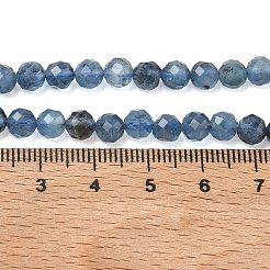 Natürliche teufelsblaue Aquamarin-Perlenstränge&nbsp;G-P629-A02-04