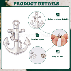 6 шт. задняя часть булавки из сплава JEWB-DC0001-23P