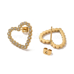 Серьги-гвоздики с кристаллами и стразами STAS-H175-14G